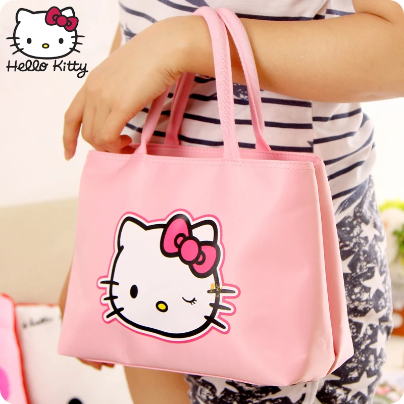 Сумка кошелек Hello Kitty ручная работа с героями мультфильмов портативный плюшевый