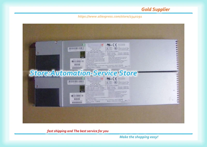 PWS-1K21P-1R 1200 Вт блок питания для сервера с избыточным блоком питания * 1 шт.