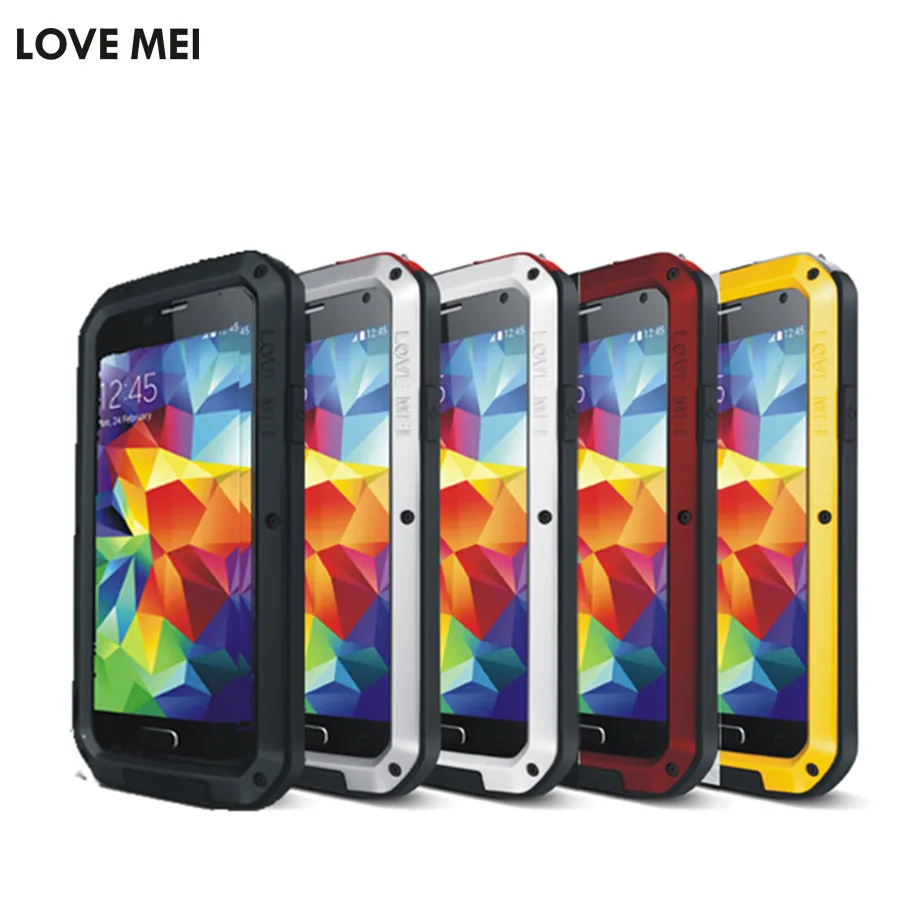 НОВЫЙ A5 2017 LOVE MEI Life водонепроницаемый металлический чехол для телефона SAMSUNG Galaxy S6