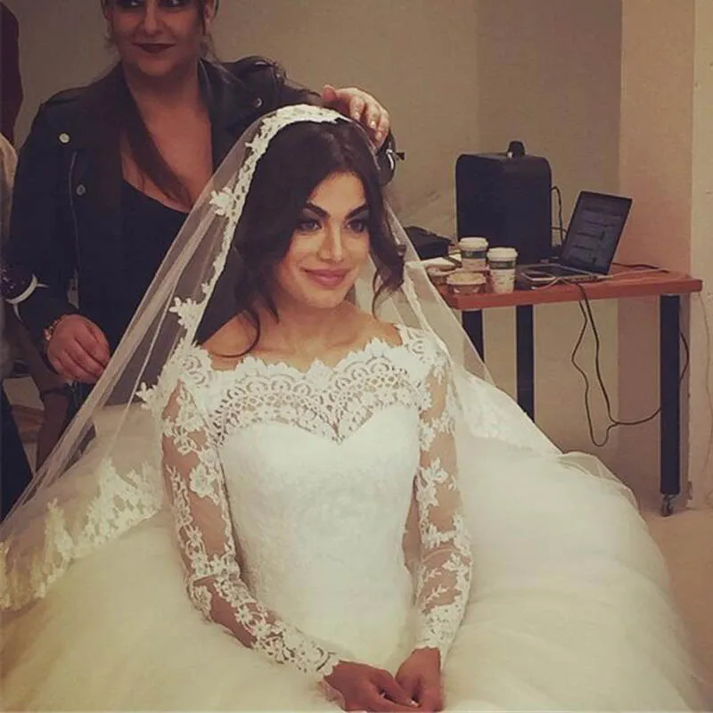 Vestido De noiva сексуальное бальное платье принцессы с горловиной лодочка длинным