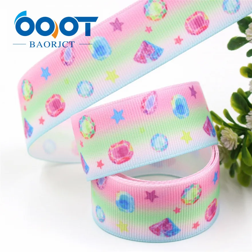 I-19308-552 OOOT BAORJCT I-19308-552 25 мм 10 ярдов мультфильм термотрансферные печатные корсажные ленты, лук кепки DIY аксессуары украшения - Цвет: I-19308-552