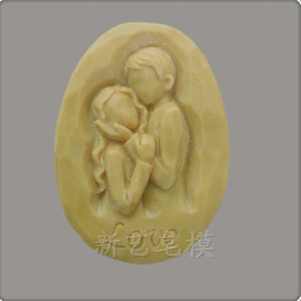 Дизайнерская силиконовая форма для мыла в виде влюбленных силиконовые формы