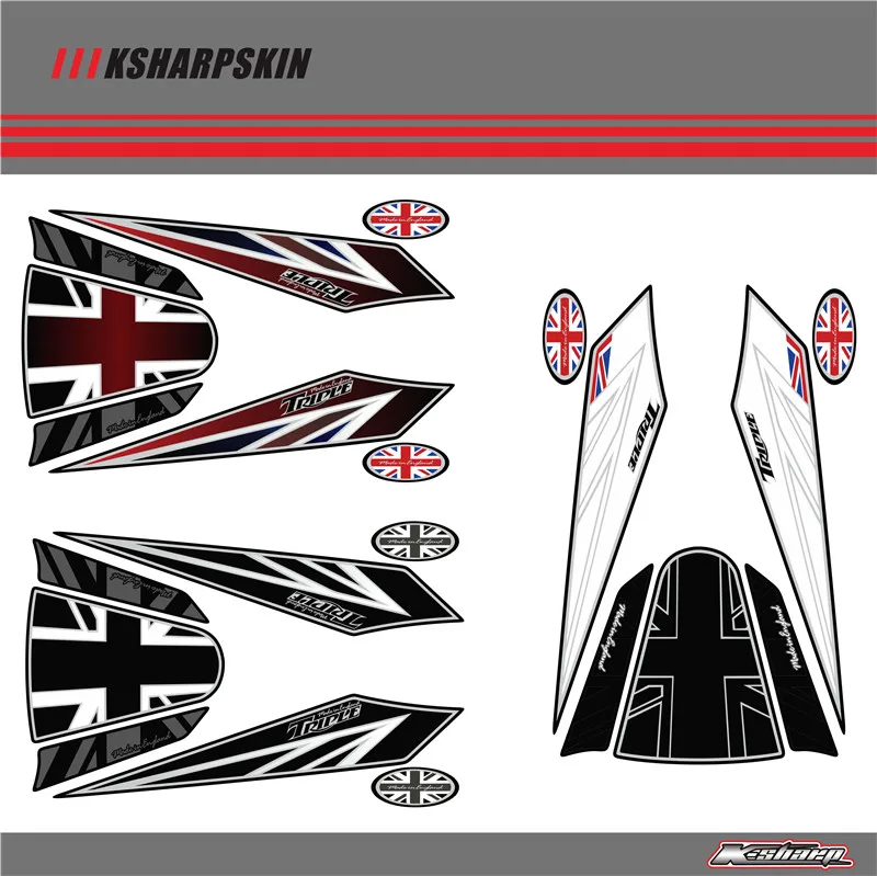 Задний обтекатель цифровая доска KSHARPSKIN 3D защитный гель для TRIUMPH ST 2005 2006 2007 2008