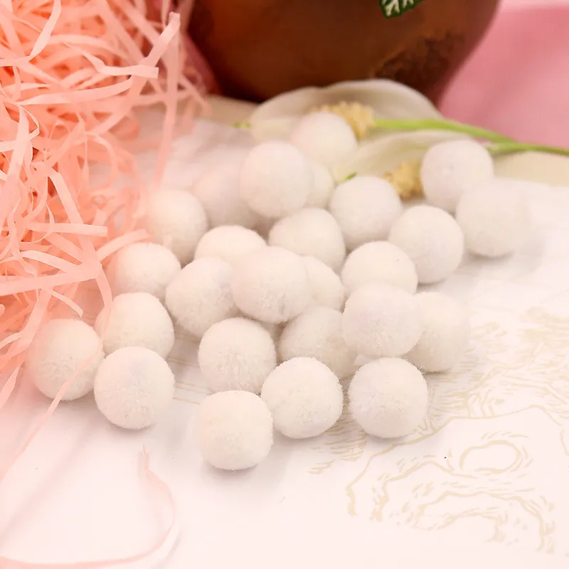 200 шт. 15 мм красочные круглые шерстяные шарики Pom Poms набор «сделай сам» для девочки вечерние свадебные украшения шарик из шерстяного войлока аксессуары - Цвет: 5