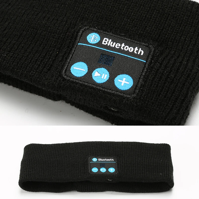 Музыкальная головная повязка гарнитура с микрофоном беспроводные Bluetooth наушники