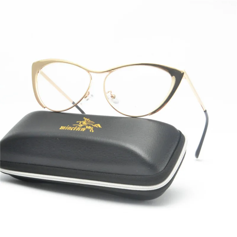 2019 New Fashion Rose Gold Transparent Frame Women's Sunglasses Brand Designer Cat Glasses Clear Lens Eyeglasses Frames NX | Аксессуары