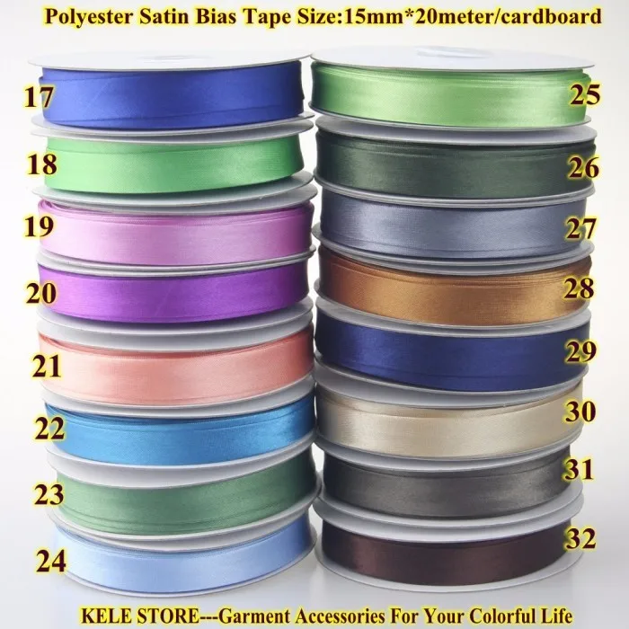 Бесплатная доставка Полиэстеровая атласная лента для переплетения Размер: 15 мм