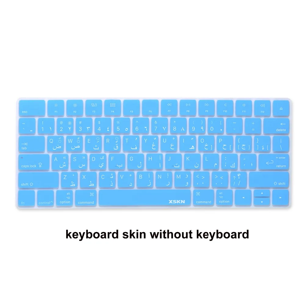 Чехол для клавиатуры Magic Keyboard с арабской раскладкой защитная пленка XSKN Blue из