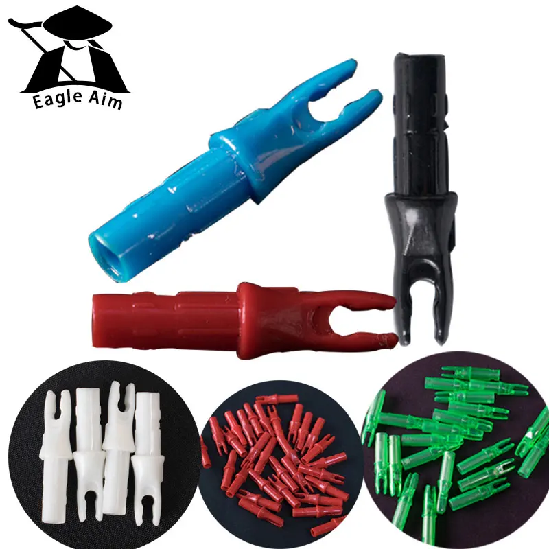 

50Pcs HiQ ID 6.2mm Archery Arrow Nocks Internal For Carbon Fiberglass Arrow Shaft for Archery