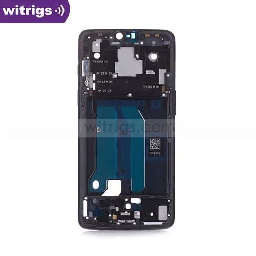 WITRIGS для OnePlus 6 средняя рамка черная передняя ЖК-рамка запасные части с клеем |