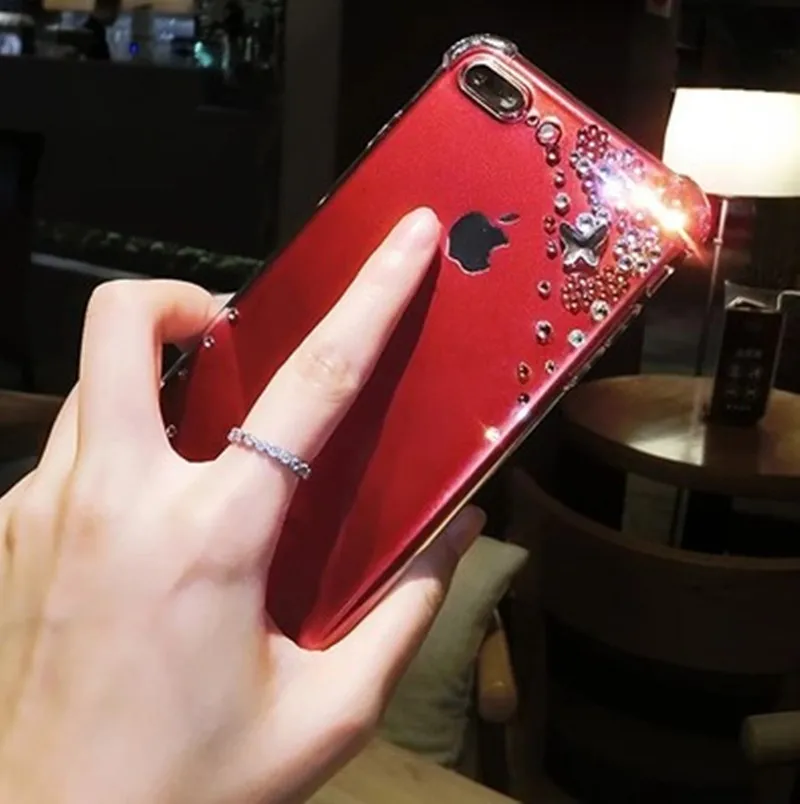 Роскошный модный DIY чехол со стразами для iPhone X XS MAX XR 6 6s 7 8 7/ 8Plus 6Plus|Бамперы| |