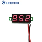 Новый Супер Мини цифровой дисплей 20 шт.лот 0,28 дюйма Автомобильный Вольтметр Красный светодиод постоянного тока 3,5-30 в Вольт Панель измеритель напряжения Бесплатная доставка