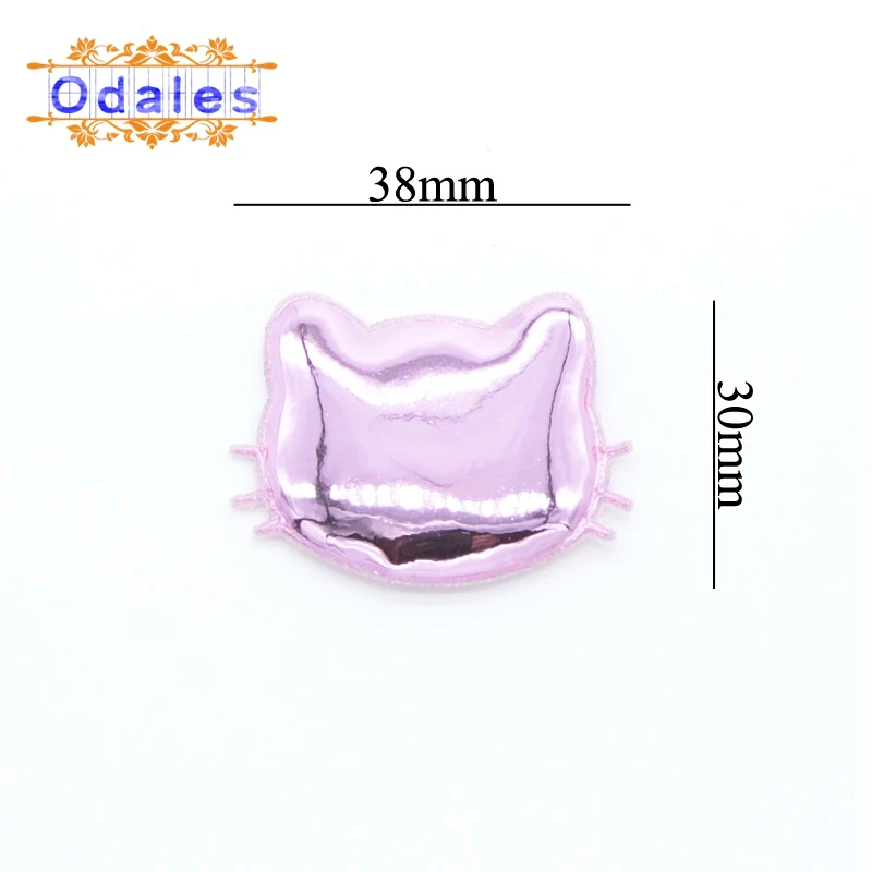 100 шт./лот милые нашивки с головой кошки и животными для детской одежды поделки