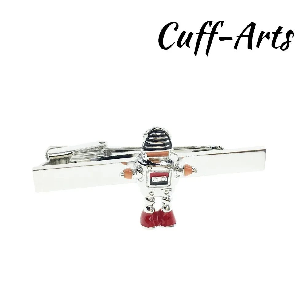 Мужской зажим для галстука робот новинка мужской деловой подарок мужчин