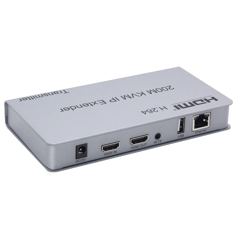 HDMI KVM IP удлинитель 200 м CAT5E/6/7 сигнала Поддержка мыши/клавиатуры ИК пульт