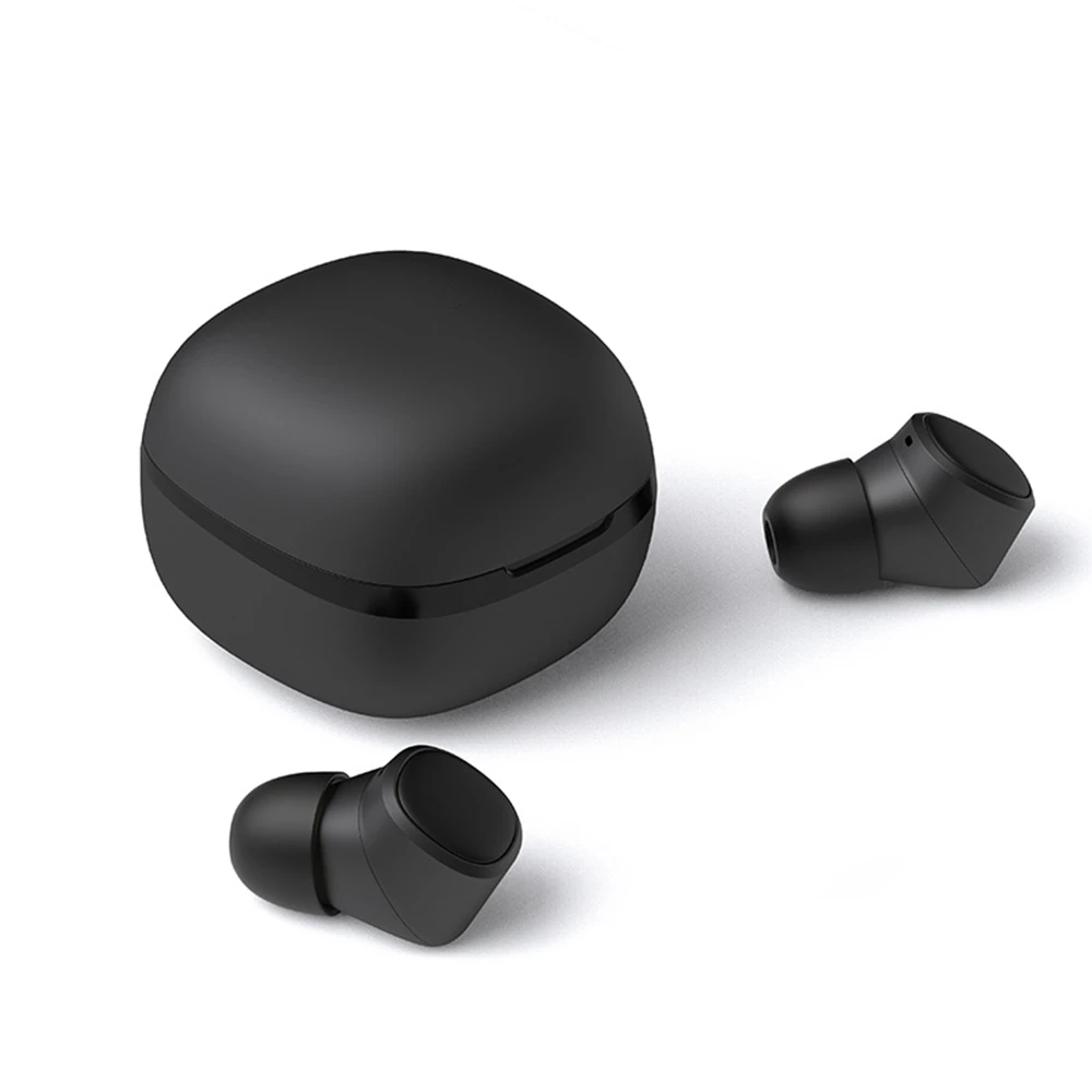black T1X Bluetooth беспроводные наушники 3D стерео звук беспроводные наушники IP67 водонепроницаемая гарнитура с зарядным отсеком - Цвет: black