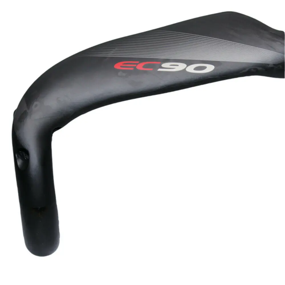 Цена Матовый руль EC90 UD из углеродного волокна 31,8 мм для велосипеда, дорожный руль, гоночный велосипед для триатлона, сгибающийся руль для дорожно...