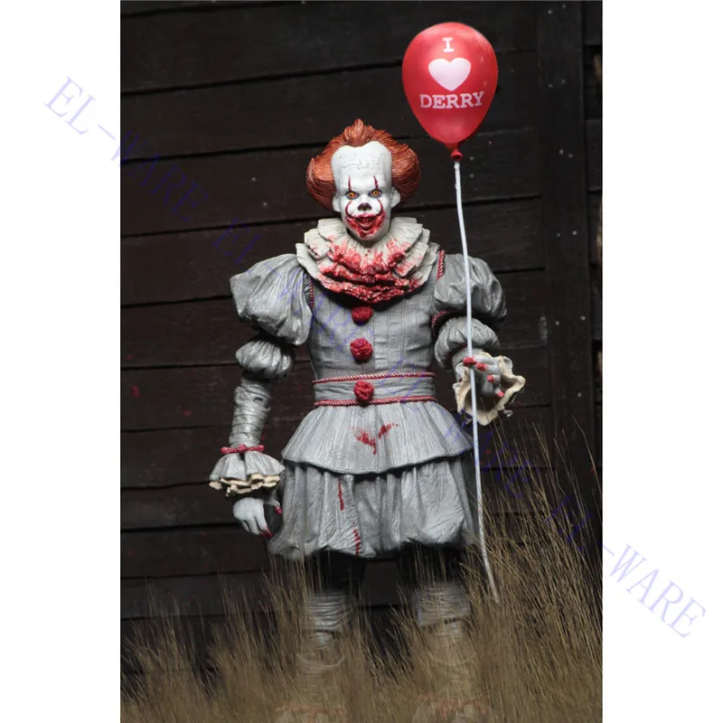 7 дюймов NECA 2017 IT Move &quotPennywise I сердце Дерри воздушный шар кровавый ПВХ фигурка