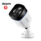 IP-камера видеонаблюдения AZISHN H.265, наружная цилиндрическая сетевая, 1080 пикселей, 2 МП, 25fps, POE, аудио, опционально