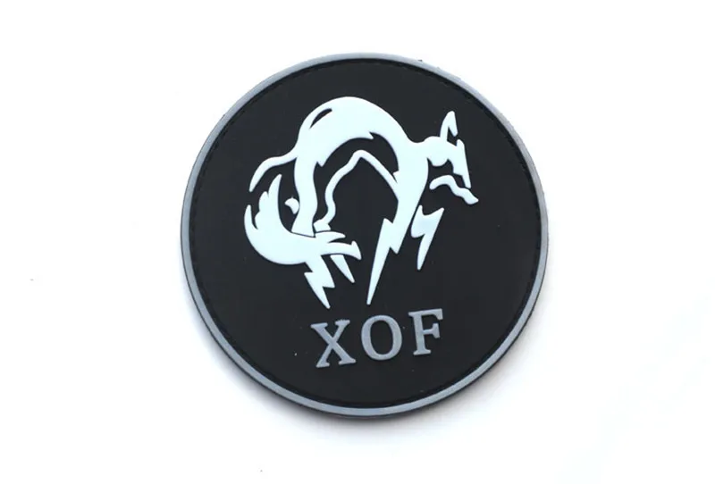 3D ПВХ MGS патч металлическая Шестерня Твердые патч XOF спецназ патч BadgeThe охотник за головами нашивки американская президентская - Цвет: as picture3