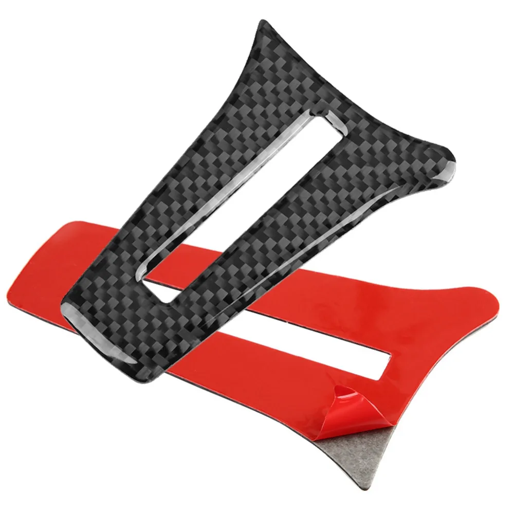 2 шт. наклейка на руль автомобиля для декора интерьера из углеродного волокна