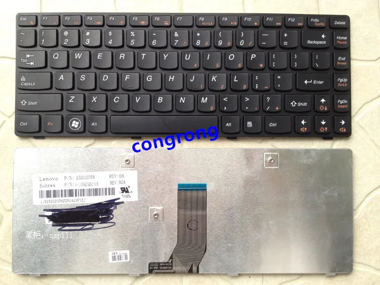 Сменная английская клавиатура для ноутбука Lenovo G400 g410 G480 G485 Z380 Z480 Z485 G410 G490 G405 |