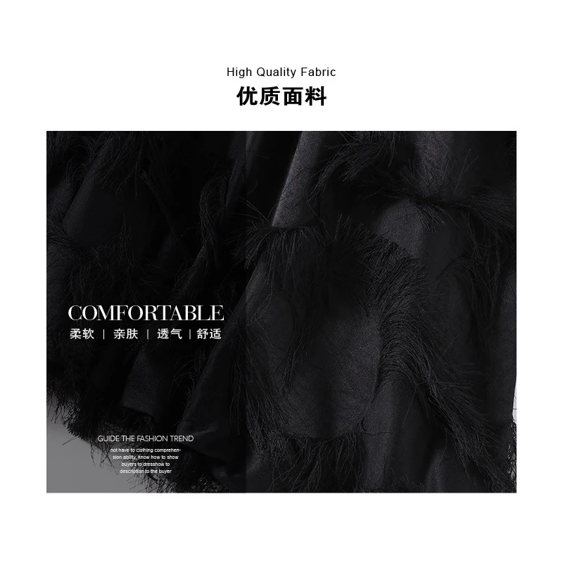 Женское платье с аппликацией черное прозрачное до колена рукавами на плечах и