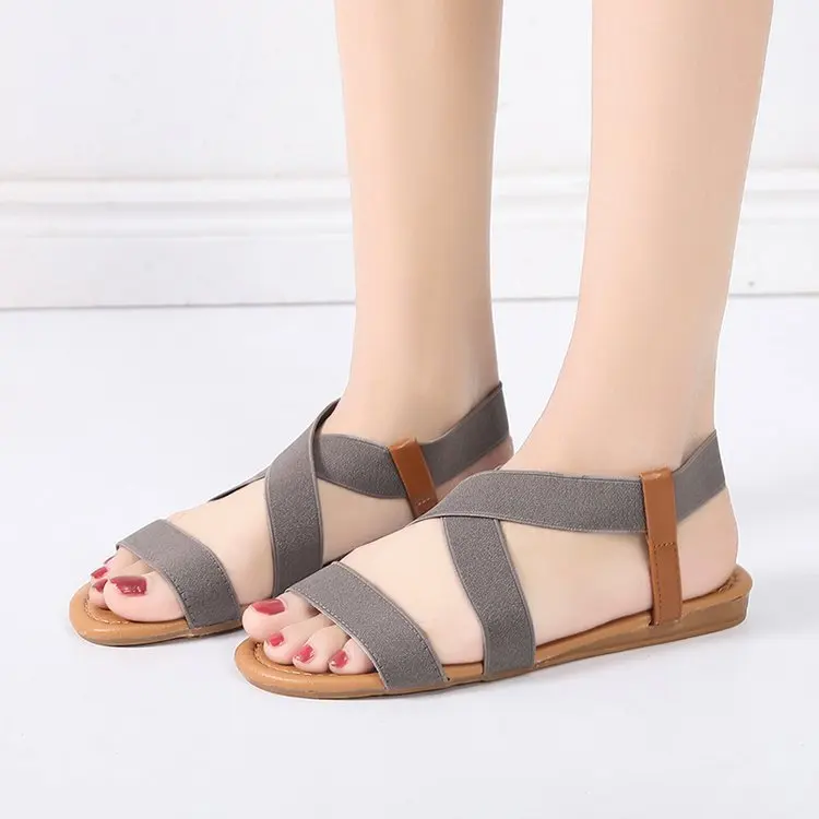 

2019 Women's Sandals Spring Summer Ladies Shoes Low Heel Anti Skidding Beach Shoes Peep-toe Fashion Casual Walking sandalias