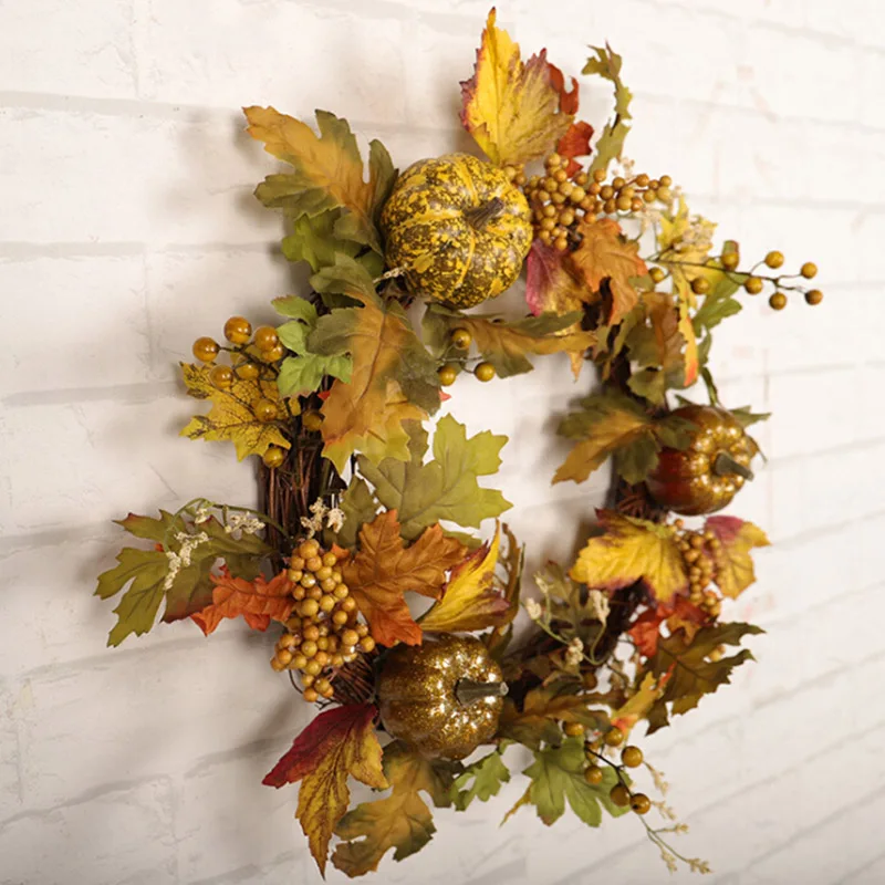 Искусственный клен венок из листьев моделирование декоративное кленовые листья