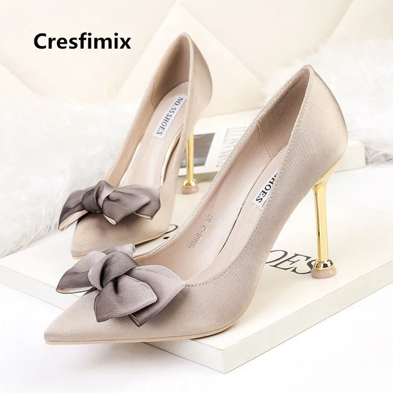 Marlisasa Mujer Tacones Altos женские модные милые удобные туфли лодочки с бантом на высоком