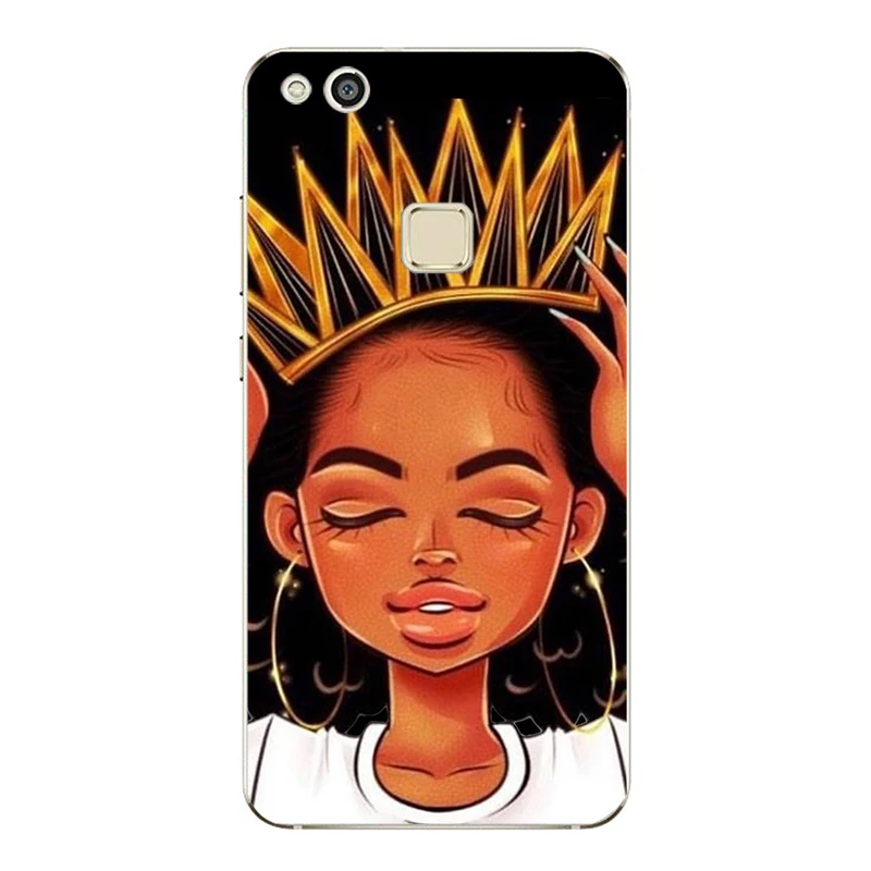 Новое поступление Модный чехол для телефона 2bunz Melanin Poppin black girl Huawei Mate 9 10 Por P9 P10 P20