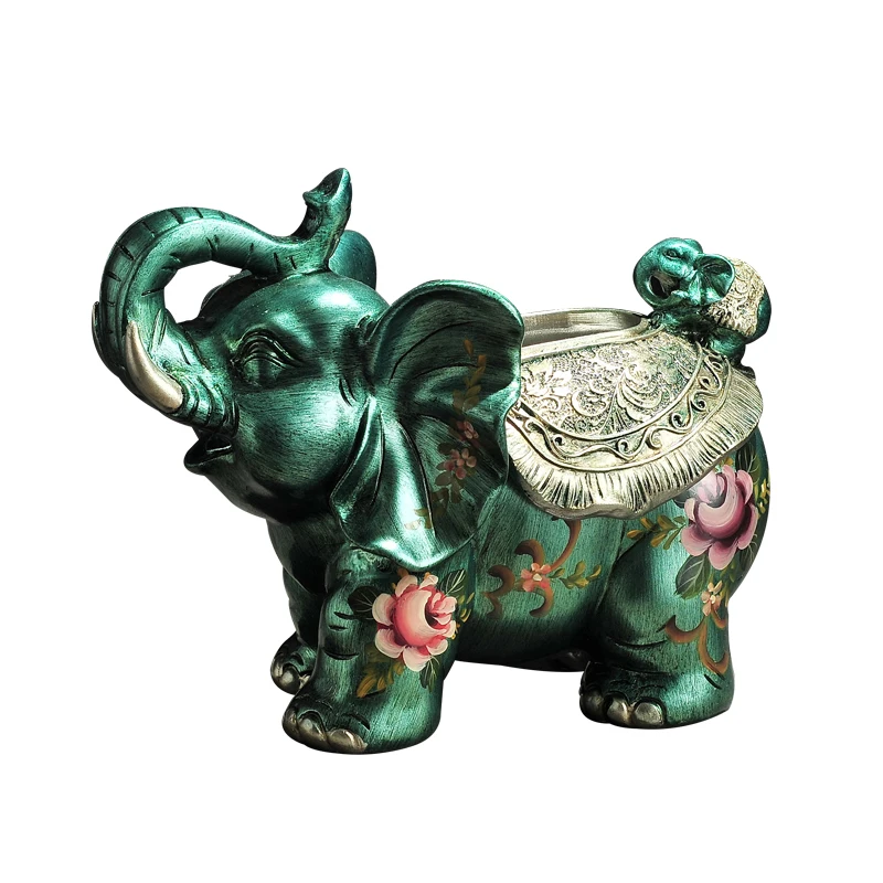 Тканевая коробка со слоном в стиле Континентальный ретро предметы интерьера для