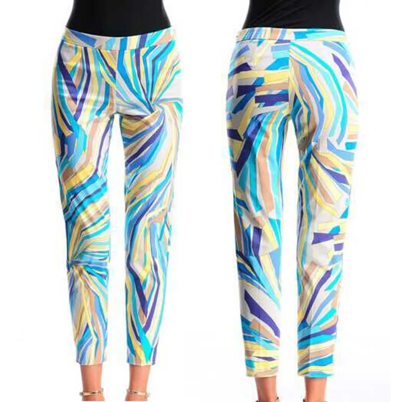 Потрясающие! Женская мода для подиума epucci геометрический трикотаж с принтом