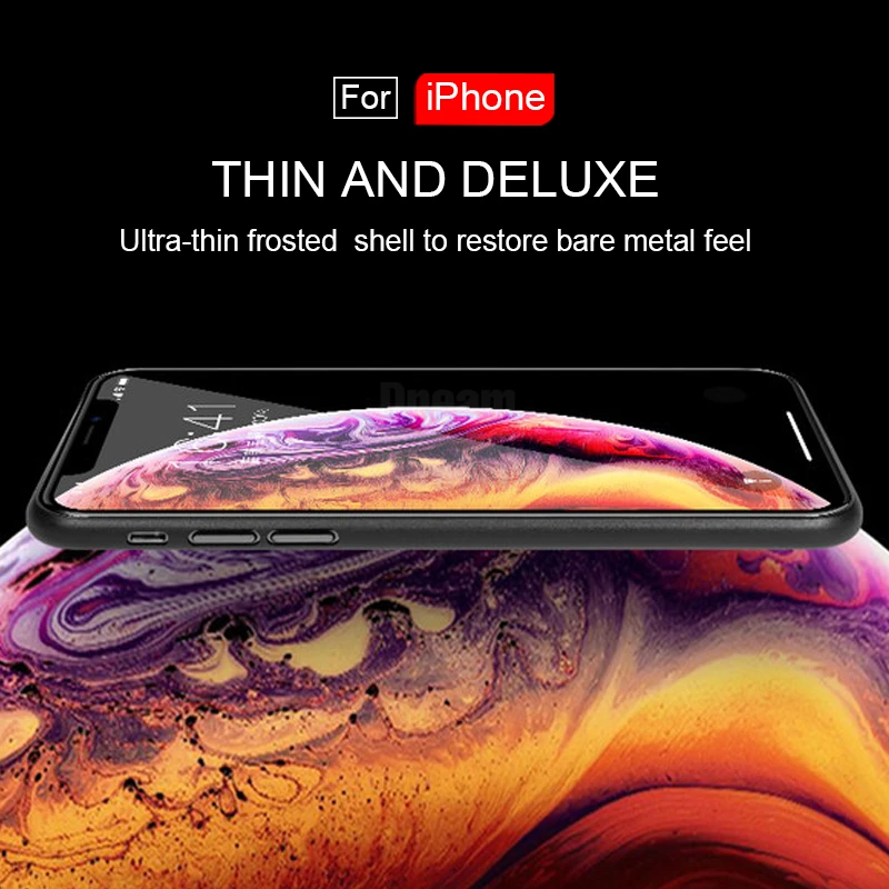 Ультратонкий матовый чехол ONEVAN 0 3 мм для iphone X XS Max XR 11pro противоударный защитный