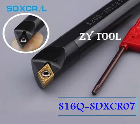 

Free shipping S16Q-SDXCR/L07 Internal Turning Tool Factory outlets, the lather,boring bar,Cnc Tools, Lathe Machine Tools