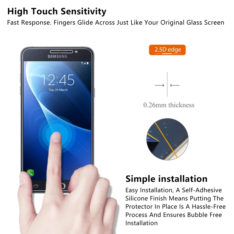 2.5D 0 26 мм 9H Премиум Закаленное стекло протектор экрана для Samsung Galaxy J7 2016 j710 J710F J710M