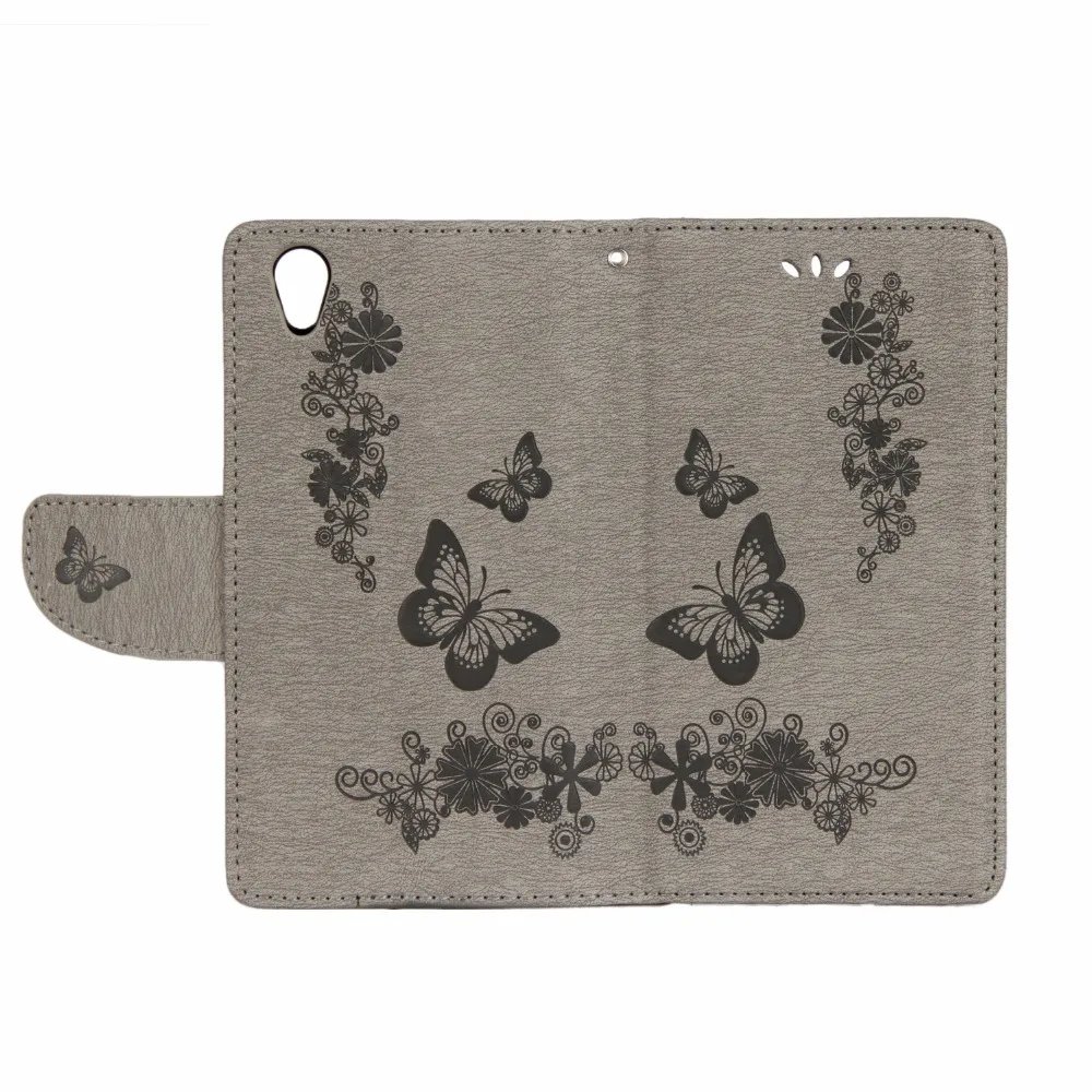 Leather Case For Sony Xperia L1 Fundas Cover Butterfly Flip wallet Phone Bag coque | Мобильные телефоны и аксессуары