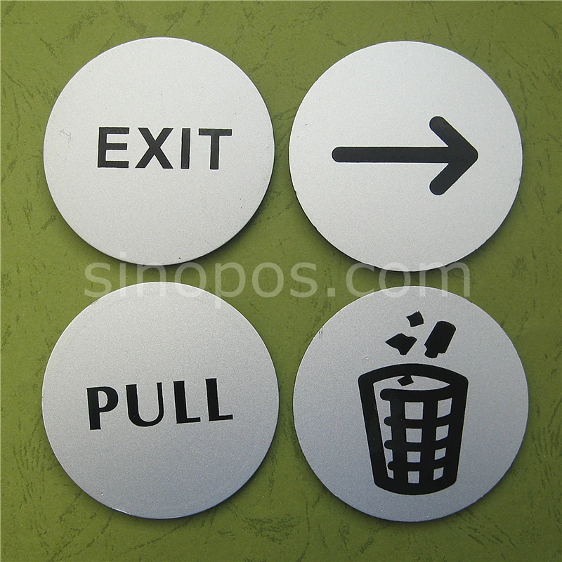 Клейкий металлический индикатор выхода 83 мм композитная панель из алюминия