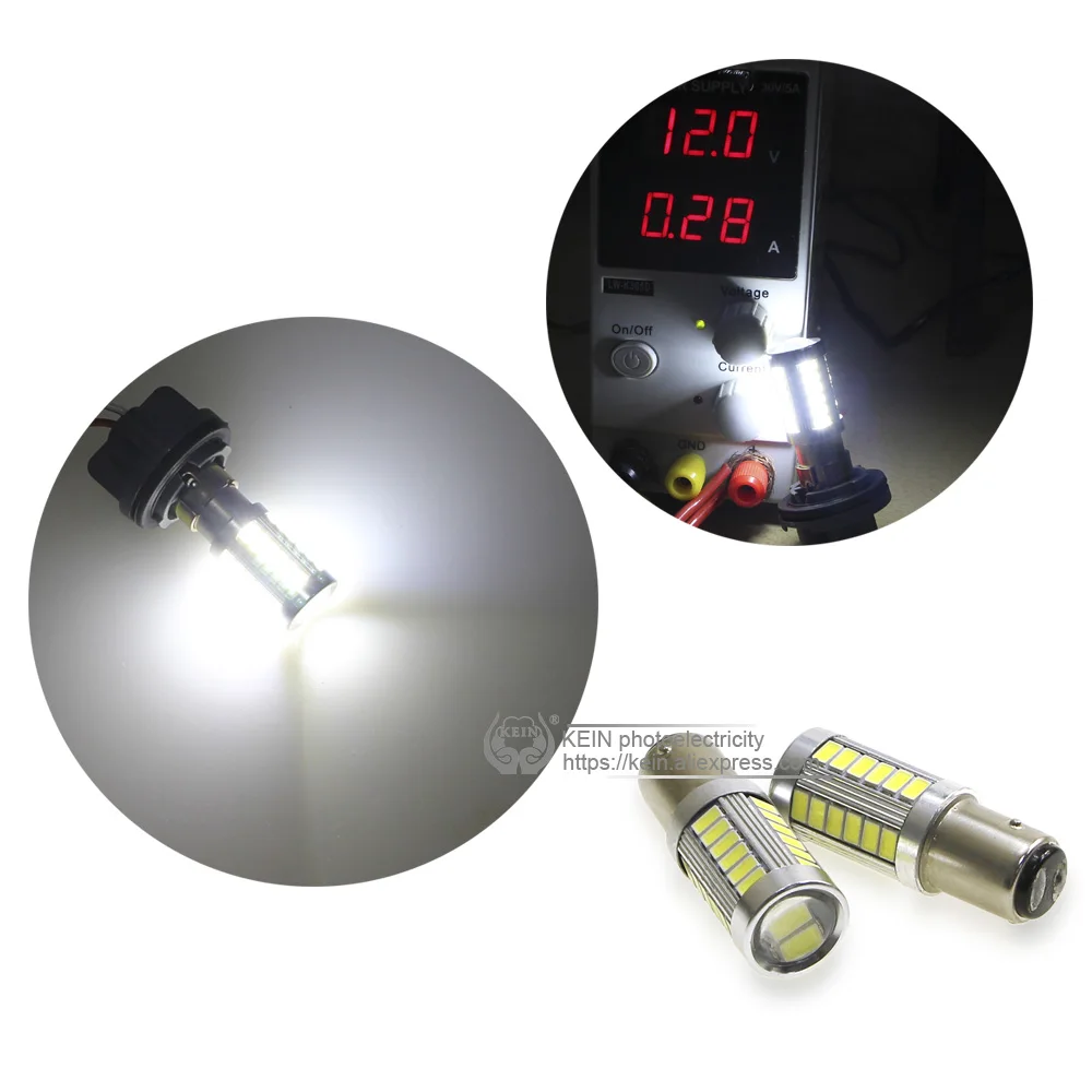 KEIN 2 шт. высокое качество bay15d 1157 led p21/5 Вт 5630 33smd 12 В неполярность Автомобильные