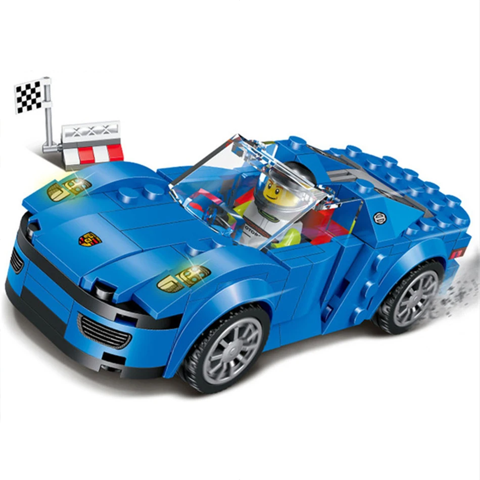 Racing Sports Car Model Building Blocks Toys Compatible Legos City Friends Enlighten Bricks Gift For Children | Игрушки и хобби