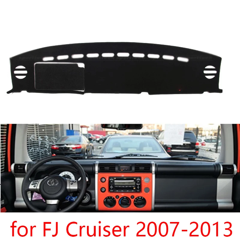 Для Toyota FJ Cruiser 2007 2013 коврик для приборной панели Защитная Накладка на подушку