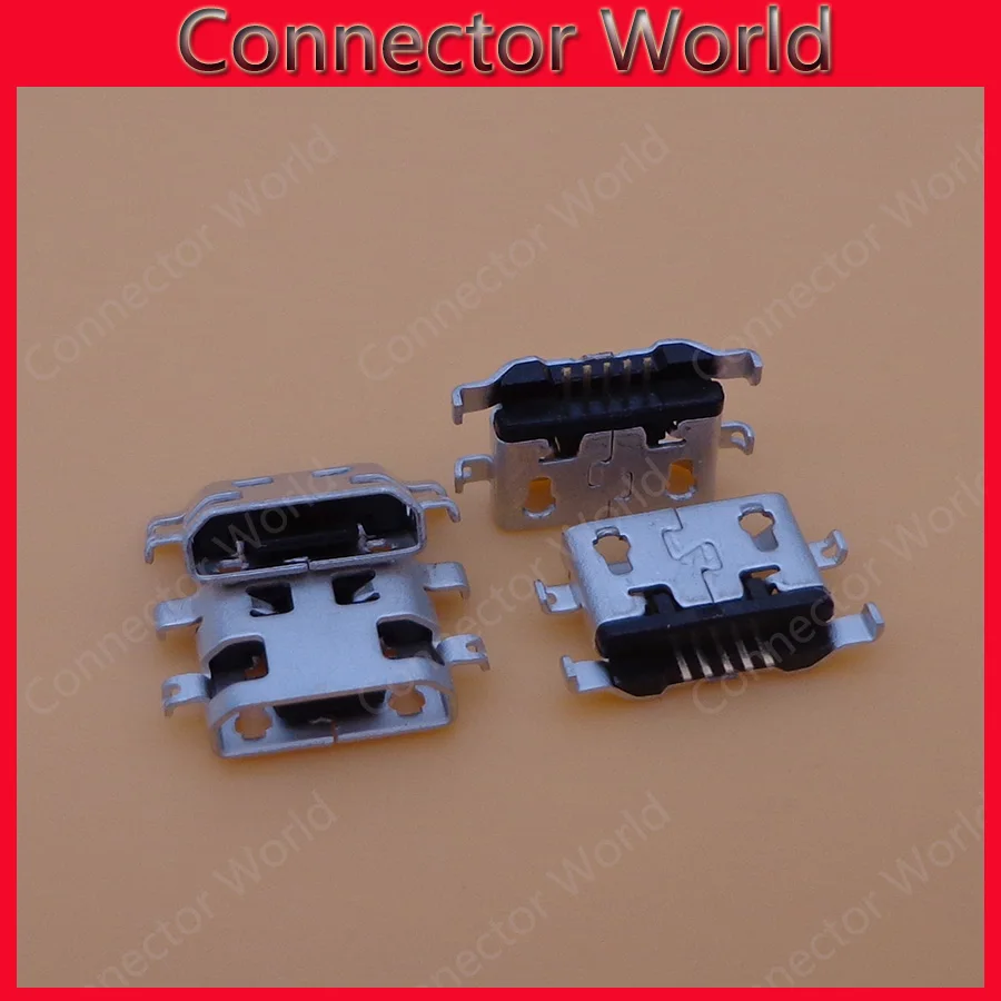 500 шт./лот для Alcatel 6035R Idol S 4033 4033D POP C3 micro usb коннектор зарядки штекер док-станции