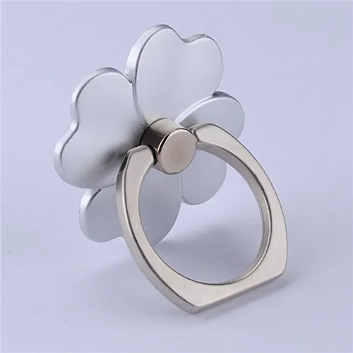 Silver Flower Палец кольцо Мобильный телефон Смартфон подставка держатель для iPhone X XS Max 8 7 6 6 S Plus подставка для смартфона для samsung huawei Xiaomi - Цвет: Silver Flower