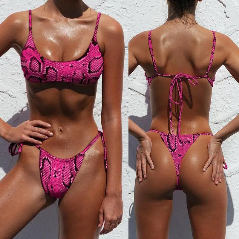 Misswim змея смесовое эротичное бикини 2019 купальник с высоким вырезом женский