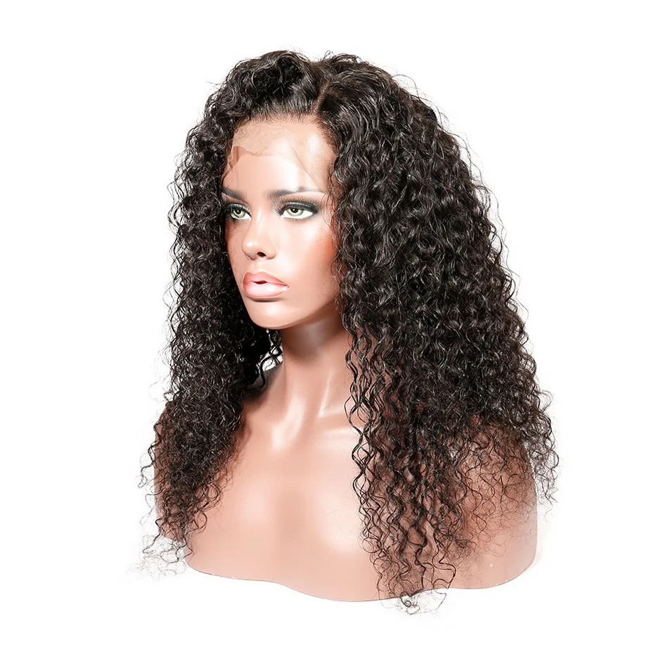 Stema Curly Lace Front Wigs Pre Plucked With Baby Hair Brazilian Remy Human Wig For Black Women 13x4 | Шиньоны и парики