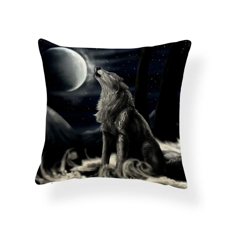 Крутая Красивая подставка из полиэстера с изображением Льва воющего волка для