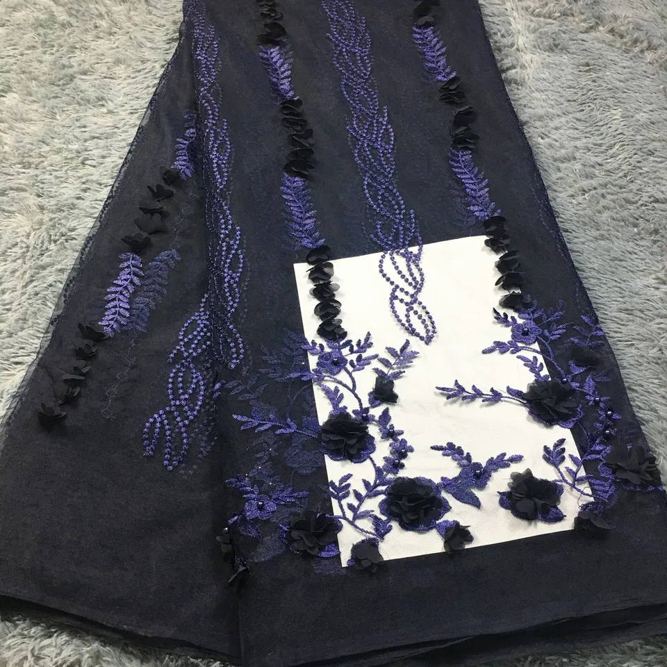 

White Net Lace Fabric High Quality Afrian Bridal Fabric 3d Lace Fabric 2019 High Quality Lace For Nigeian African Lace M25851