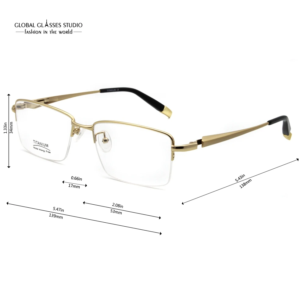 Новинка деловые очки в титановой оправе оптические модные мужские и женские