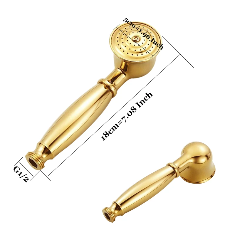 Senlesen Bathroom Accessories Gold Hand Shower Wall Mount W/ 150cm Hose Hot and Cold Water Para | Обустройство дома