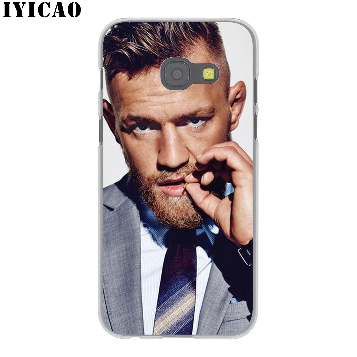 IYICAO Conor McGregor черный Жесткий Чехол для Samsung Galaxy J6 J5 J1 J2 J3 J7 2017 2016 2015 Prime US EU версия |